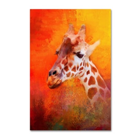 Jai Johnson 'Colorful Expressions Giraffe' Canvas Art,22x32